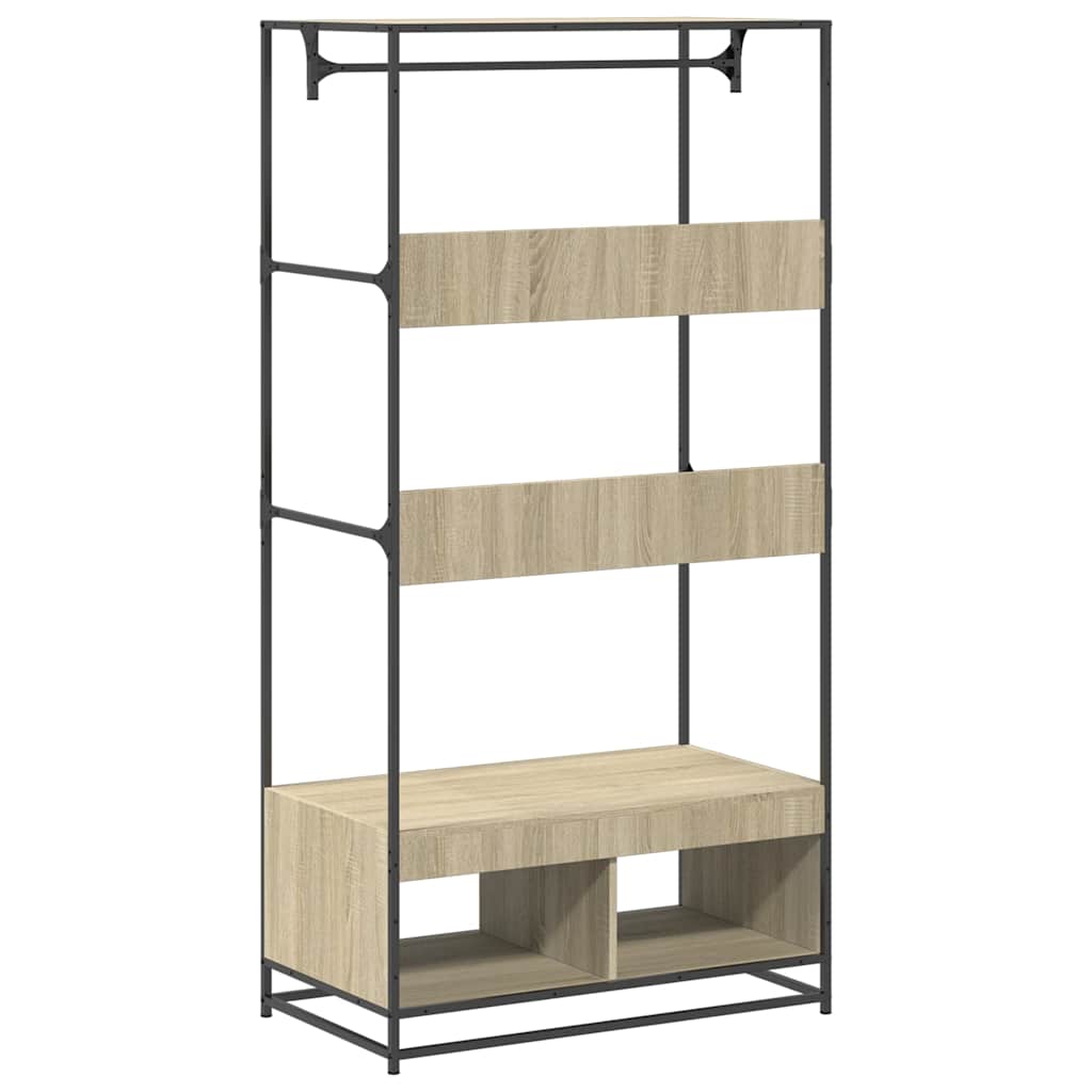 Armoire chêne sonoma 90x50x180 cm bois d'ingénierie