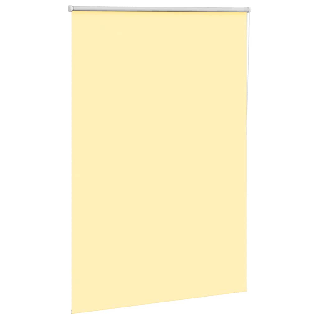 Store enrouleur occultant jaune largeur du tissu 85,7 cm