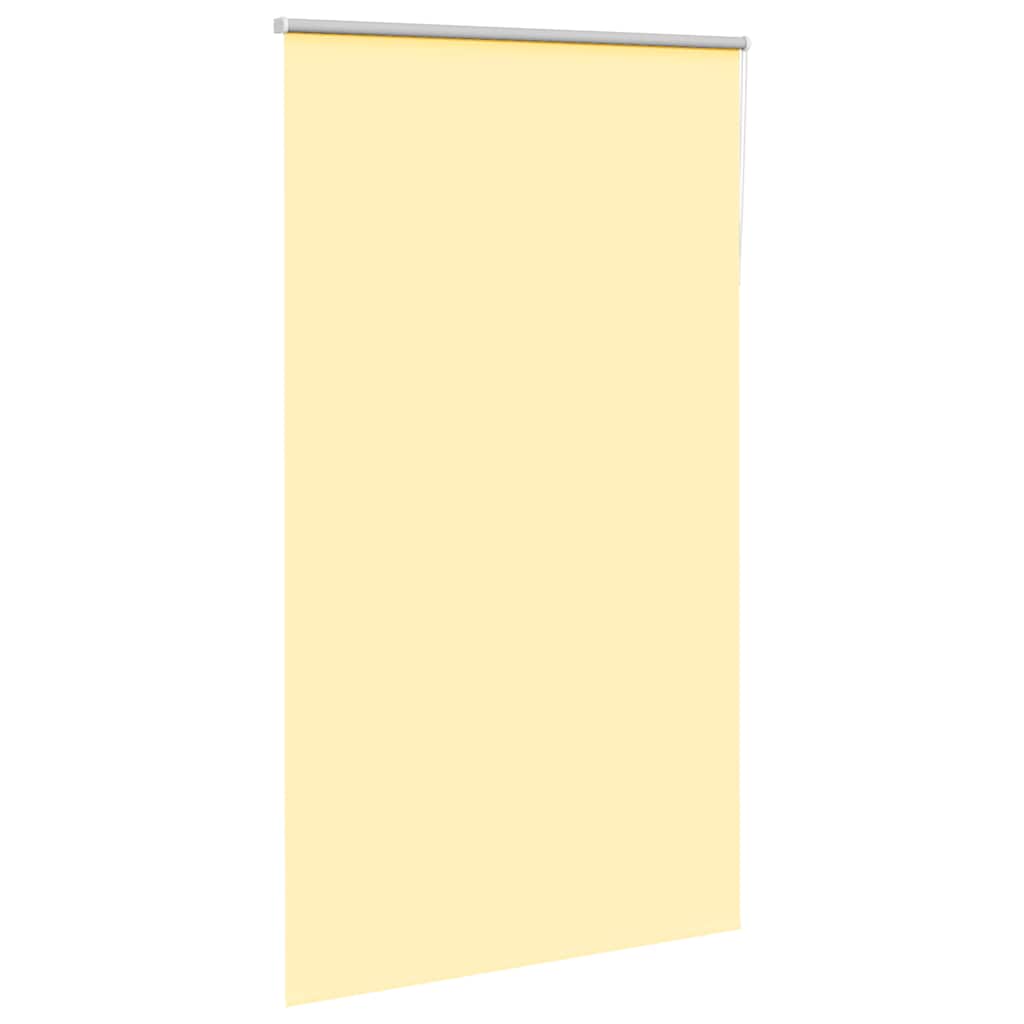 Store enrouleur occultant jaune largeur du tissu 116,6 cm