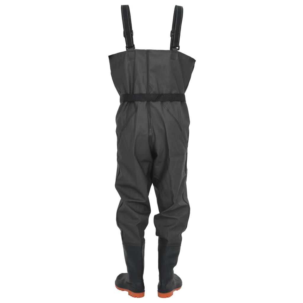 Cuissardes avec bottes et ceinture vert foncé taille 38