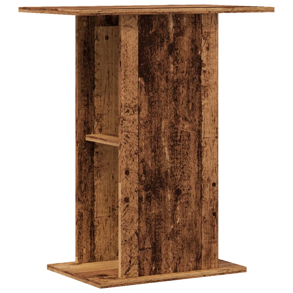 Support d'aquarium vieux bois 36x60,5x72,5 cm bois d'ingénierie