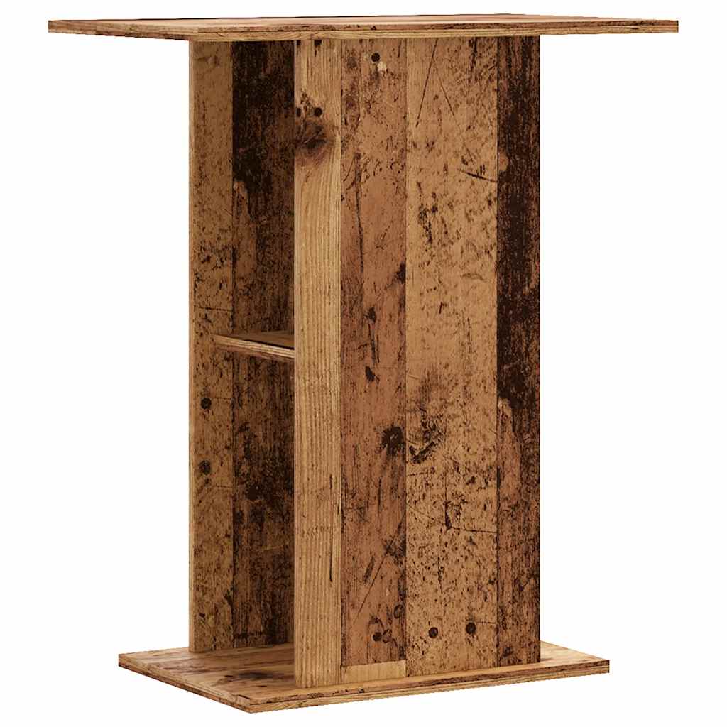 Support d'aquarium vieux bois 36x60,5x72,5 cm bois d'ingénierie