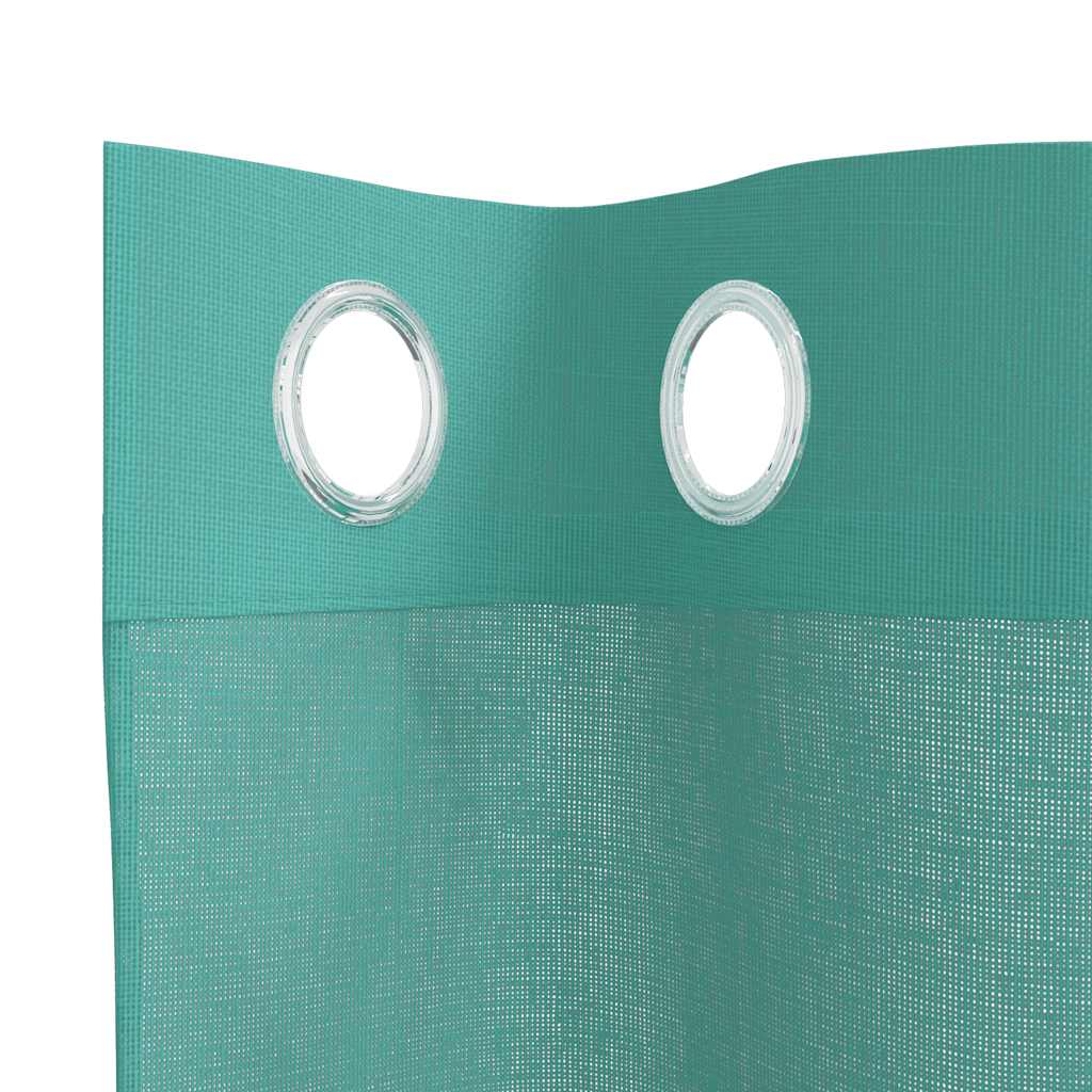 Rideaux en voile avec œillets 2 pcs turquoise