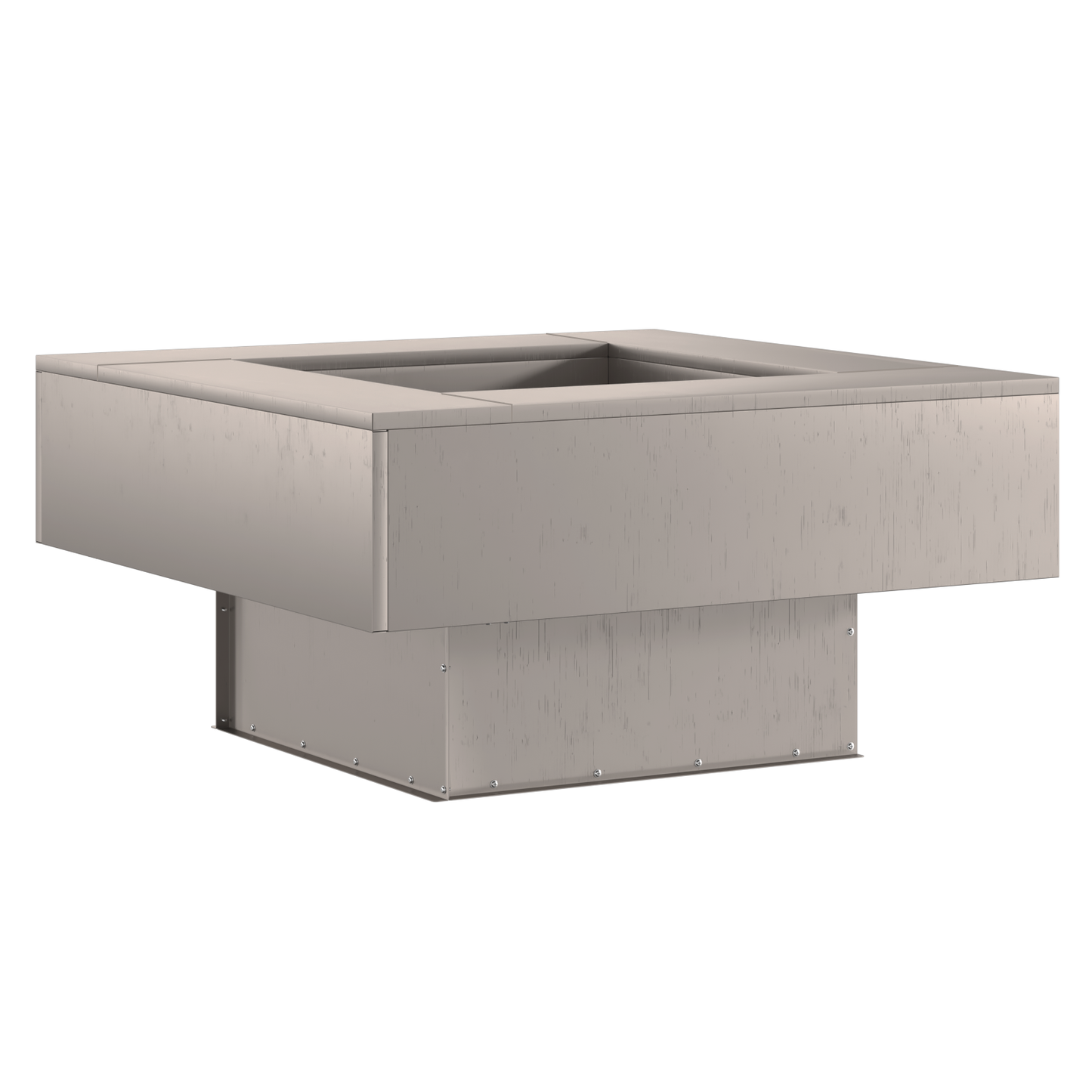 Brasero carré vidaXL 80x80x40 cm en acier résistant aux intempéries