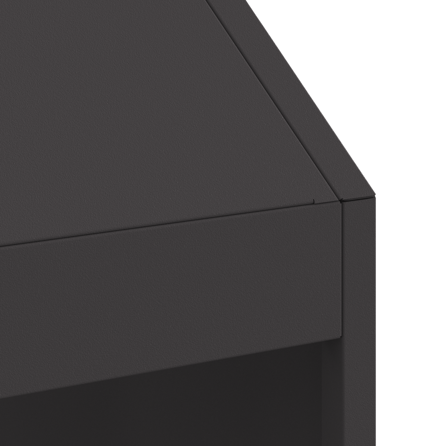 brasero vidaXL noir 50x50x100 cm en acier