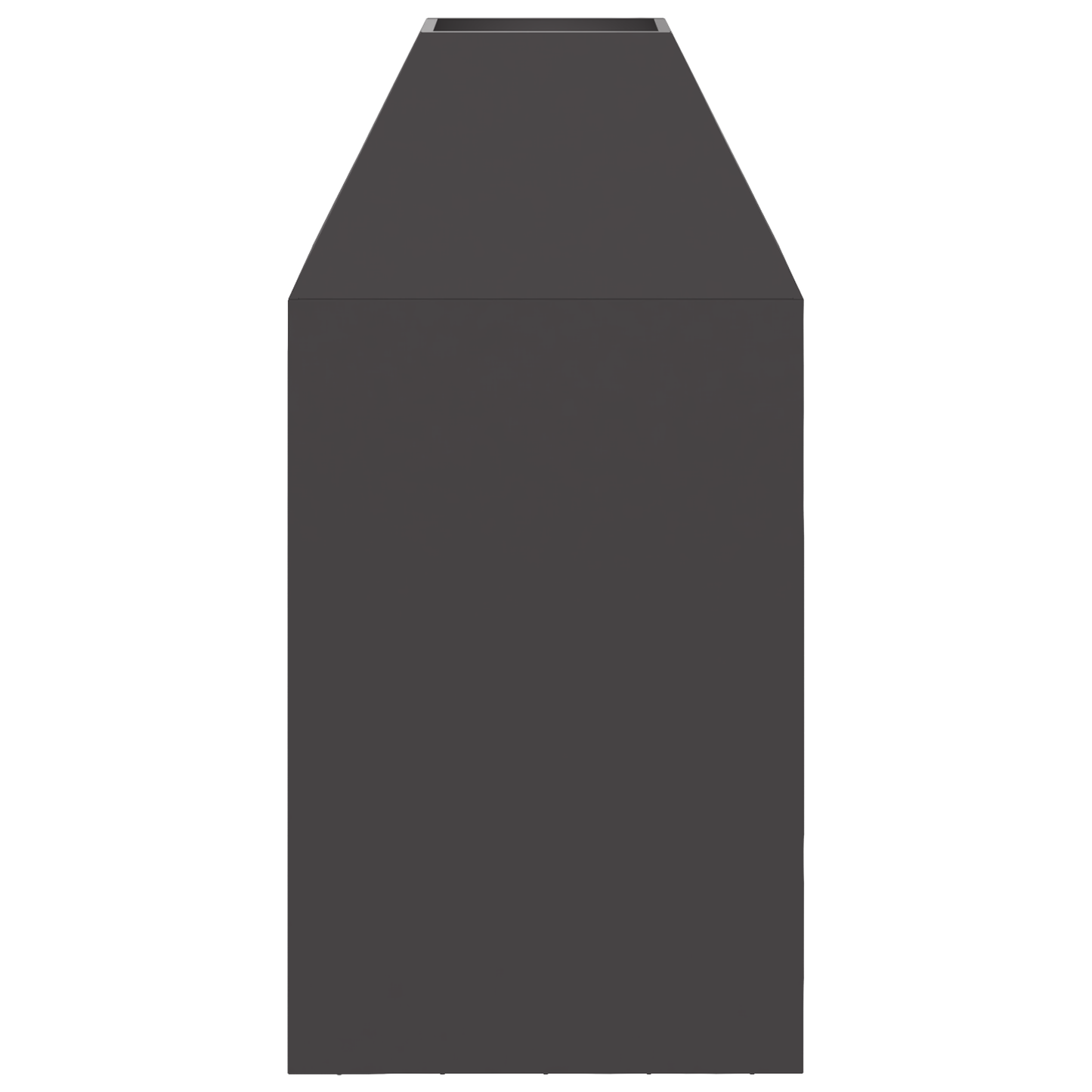 brasero vidaXL noir 50x50x100 cm en acier