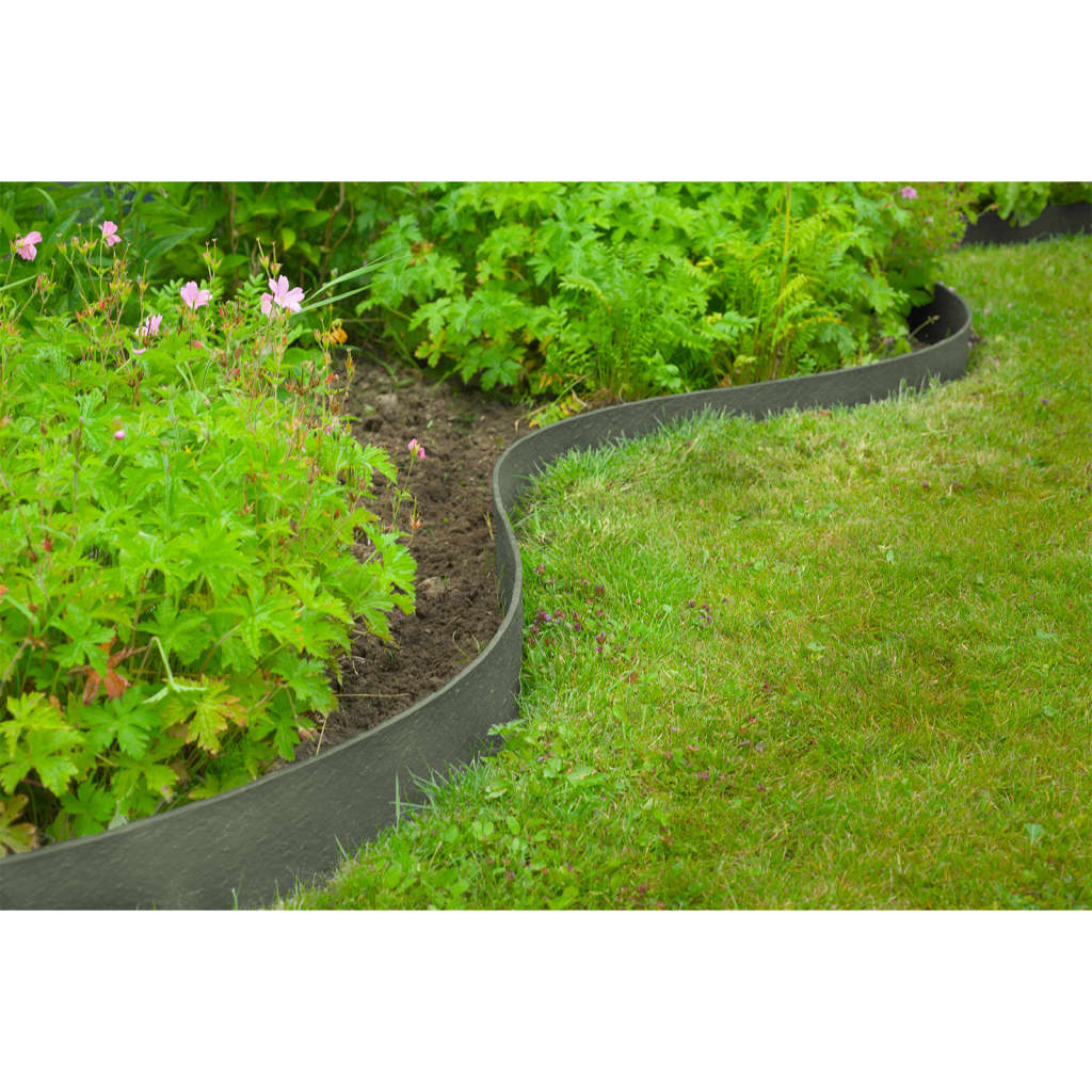 Bordure de jardin texturée 0,12x24 m 5 mm gris