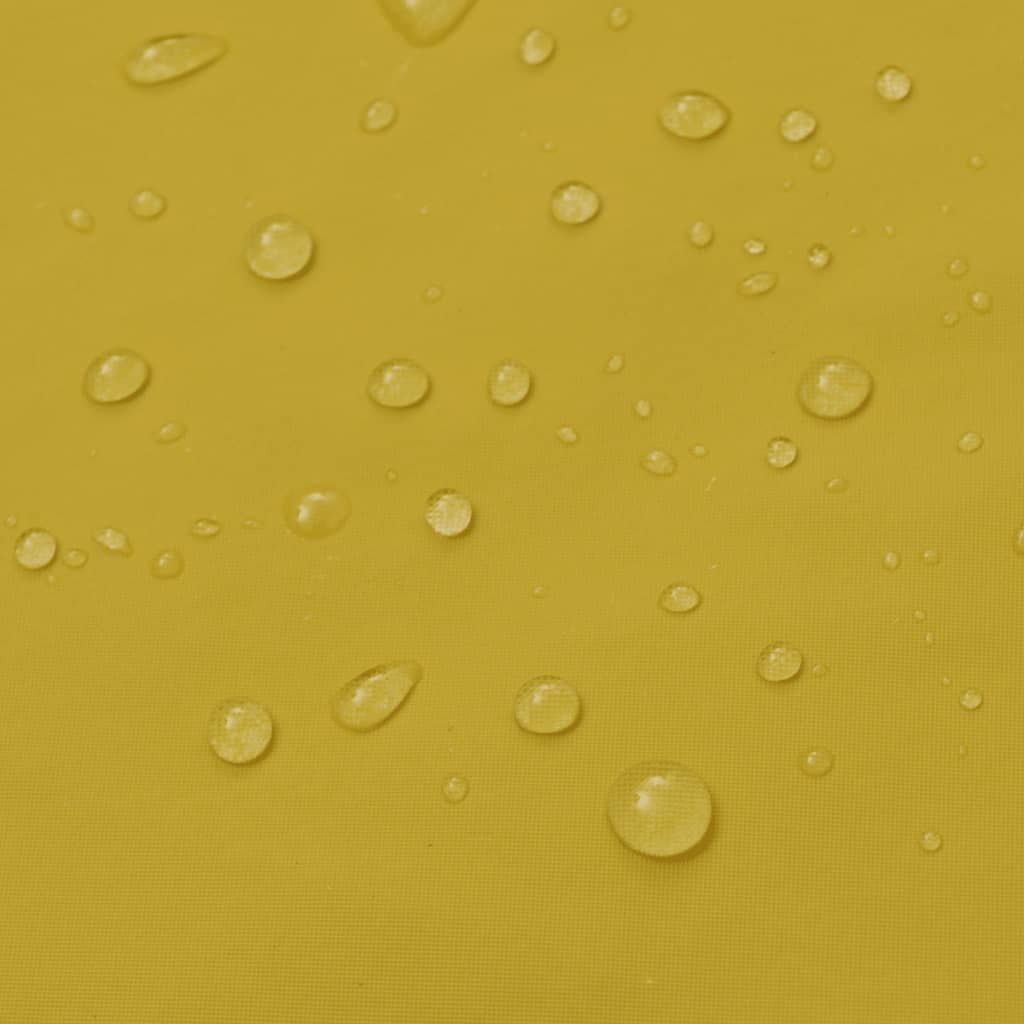 Manteau de pluie long imperméable résistant à capuche jaune XL