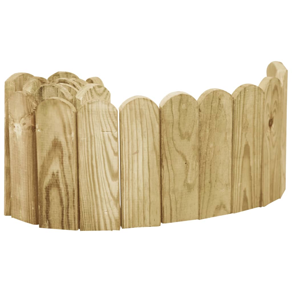 Rouleau de bordure Vert 120 cm Bois de pin imprégné