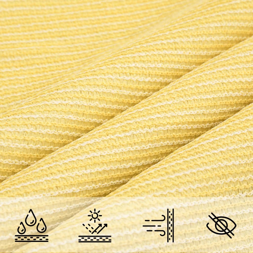 Voile d'ombrage 160 g/m² Beige 3x3 m PEHD