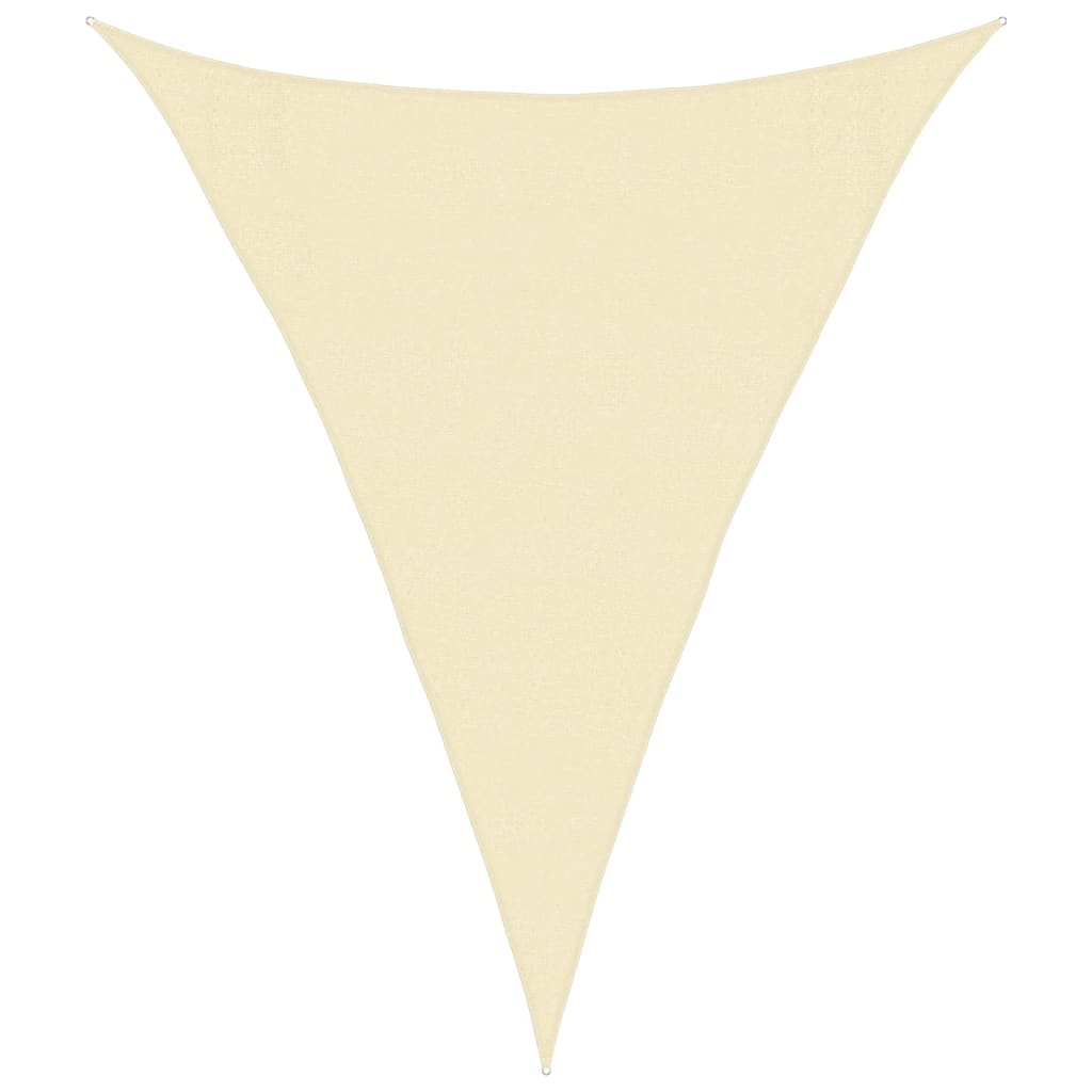 Voile d'ombrage 160 g/m² Crème 3x4x4 m PEHD