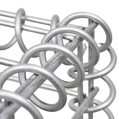 vidaXL Mur en gabion avec couvercles Acier galvanisé 300x30x150 cm