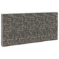 vidaXL Mur en gabion avec couvercles Acier galvanisé 300x30x150 cm