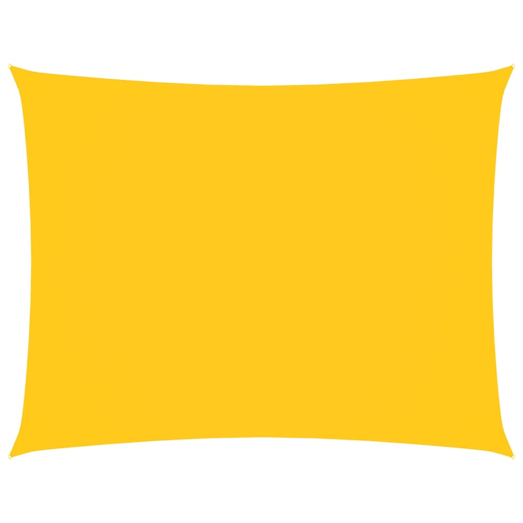Voile de parasol tissu oxford rectangulaire 2,5x3,5 m jaune