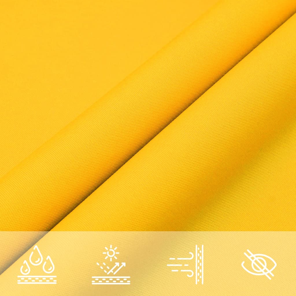 Voile de parasol tissu oxford rectangulaire 2,5x3,5 m jaune