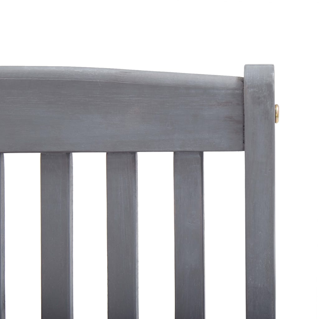 Chaises pliables d'extérieur lot de 2 et coussins Bois d'acacia