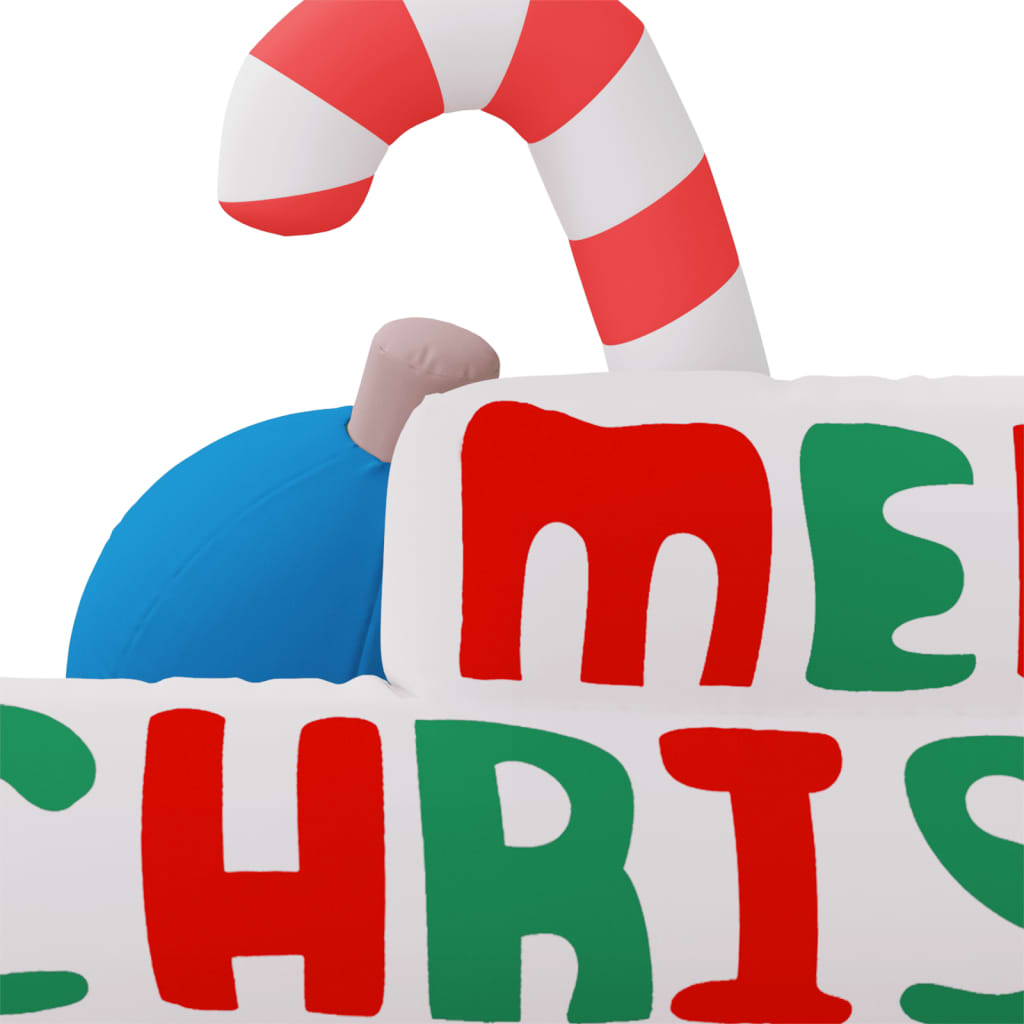 Décoration gonflable Merry Christmas avec LED 197 cm