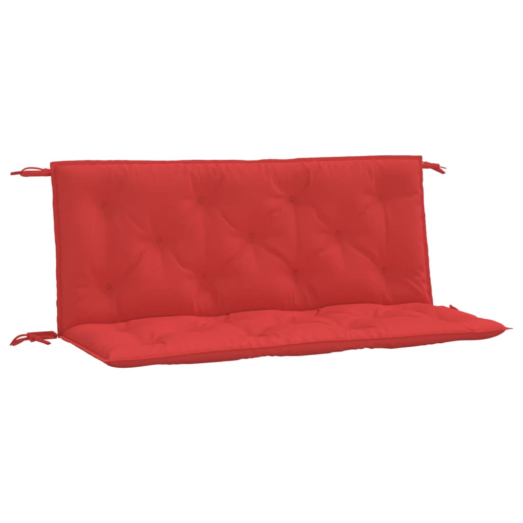 Coussins de banc jardin lot de 2 rouge 120x50x7 cm tissu Oxford