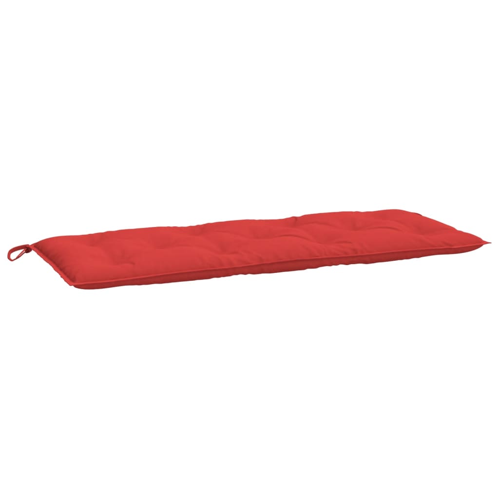 Coussins de banc jardin lot de 2 rouge 120x50x7 cm tissu Oxford