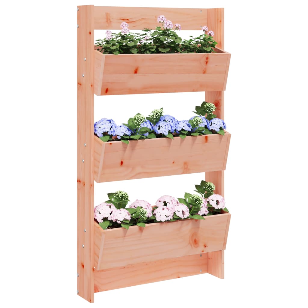 Jardinière murale 3 niveaux 60x18,5x110 cm bois douglas massif