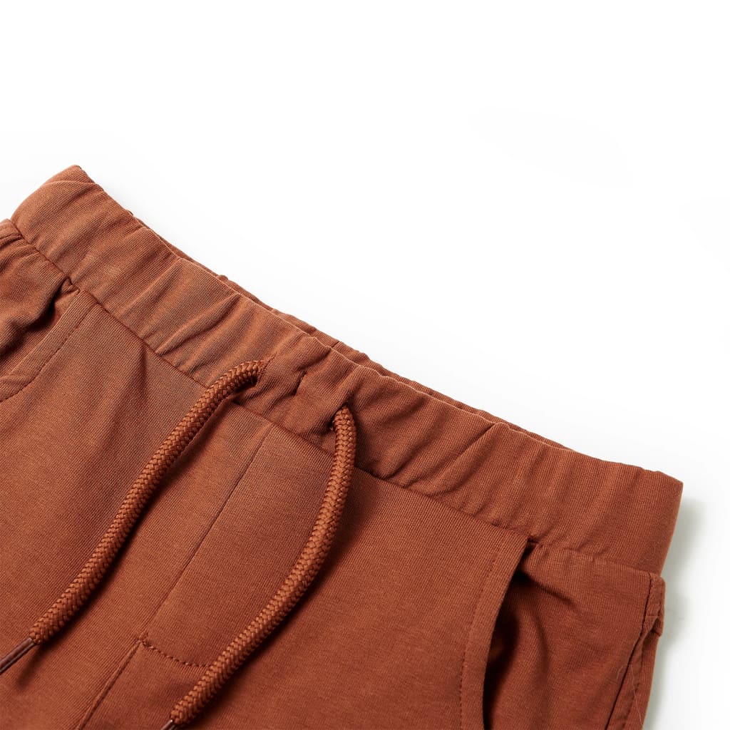 Short pour enfants avec cordon de serrage marron 92