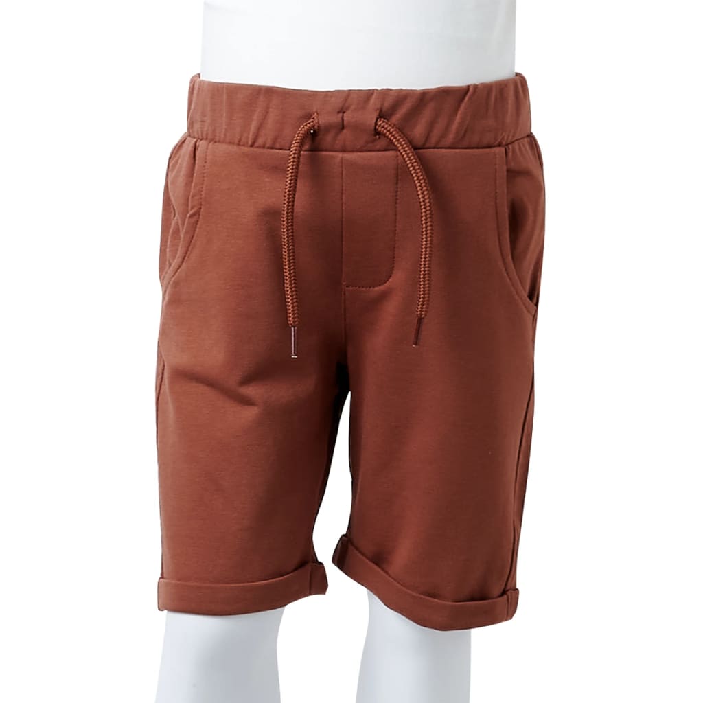 Short pour enfants avec cordon de serrage marron 92
