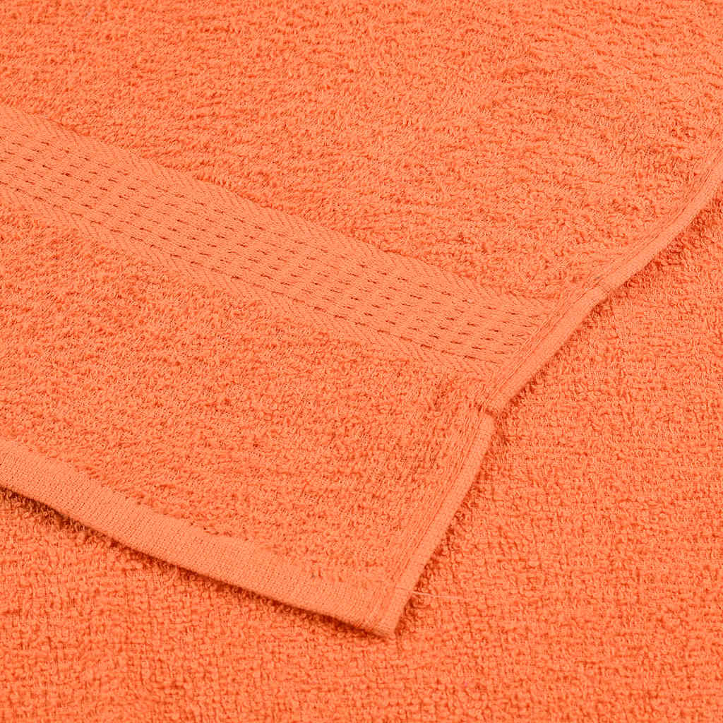 Serviettes d'invité 4 pcs orange 30x50 cm 360 g/m² 100% coton