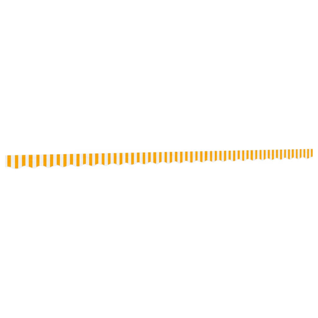 Tissu de remplacement de cantonnière d’auvent jaune blanc 6 m