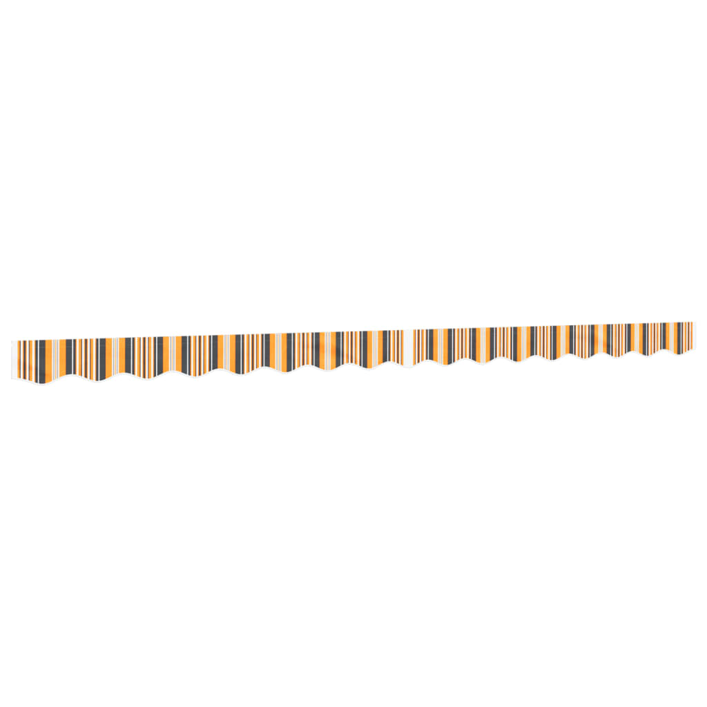 Tissu de remplacement de cantonnière d’auvent rayure jaune gris