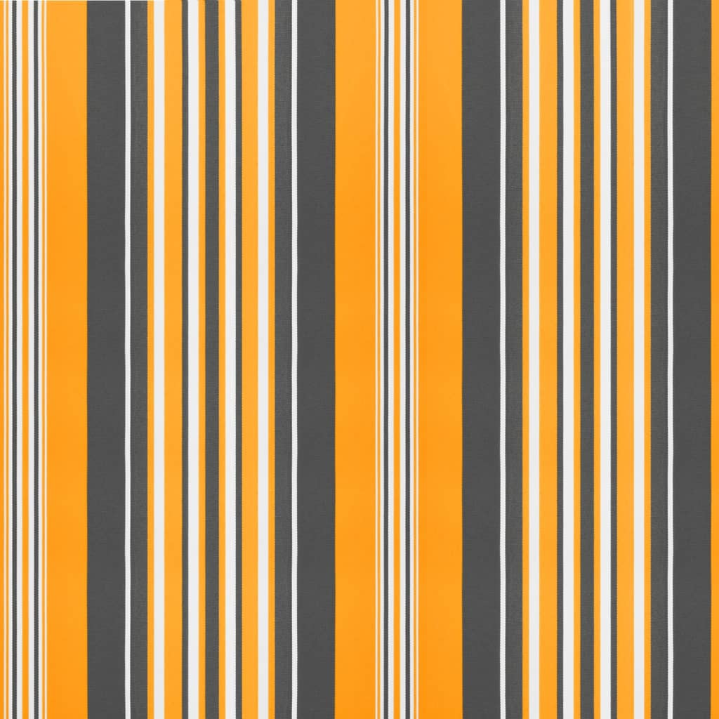 Tissu de remplacement de cantonnière d’auvent rayure jaune gris