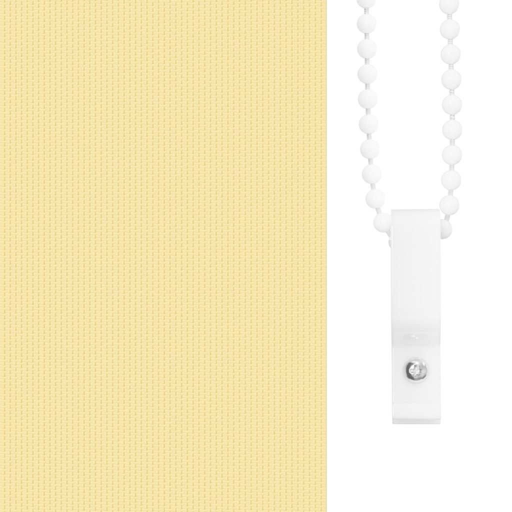 Store enrouleur occultant jaune largeur du tissu 156,6 cm