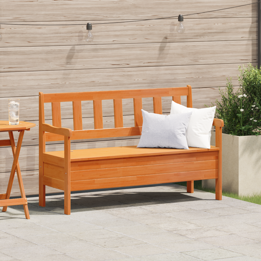 Banc extérieur vidaXL Acacia 119x76x44 cm en bois massif de pin