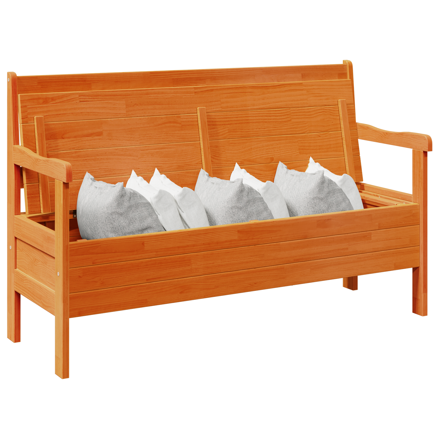 Banc extérieur vidaXL Acacia 119x76x44 cm en bois massif de pin