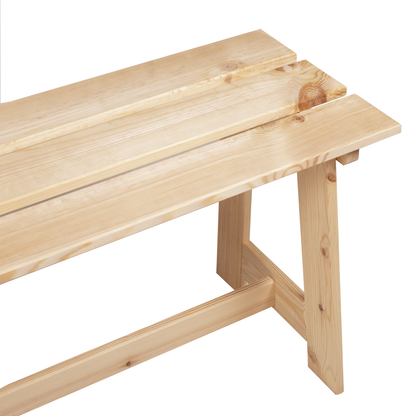 Banc extérieur vidaXL 119x35x47 cm en bois de pin massif