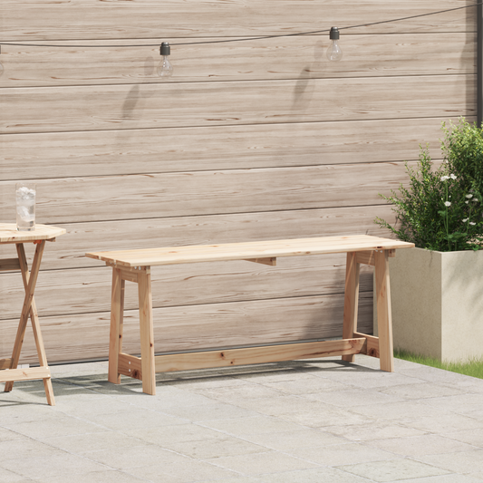 Banc extérieur vidaXL 119x35x47 cm en bois de pin massif