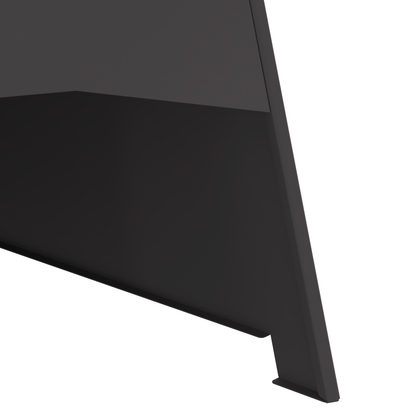 brasero pyramidal vidaXL Noir 50x45x95 cm Acier