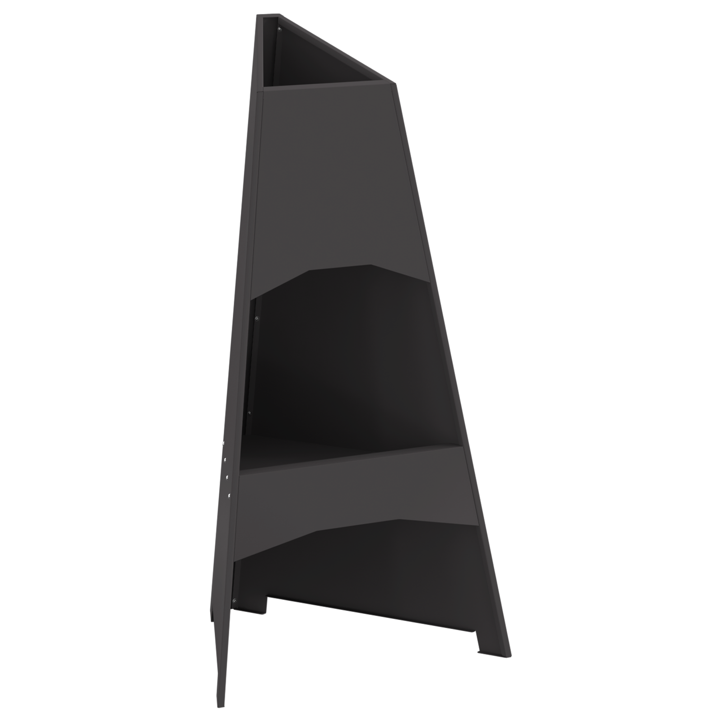 brasero pyramidal vidaXL Noir 50x45x95 cm Acier