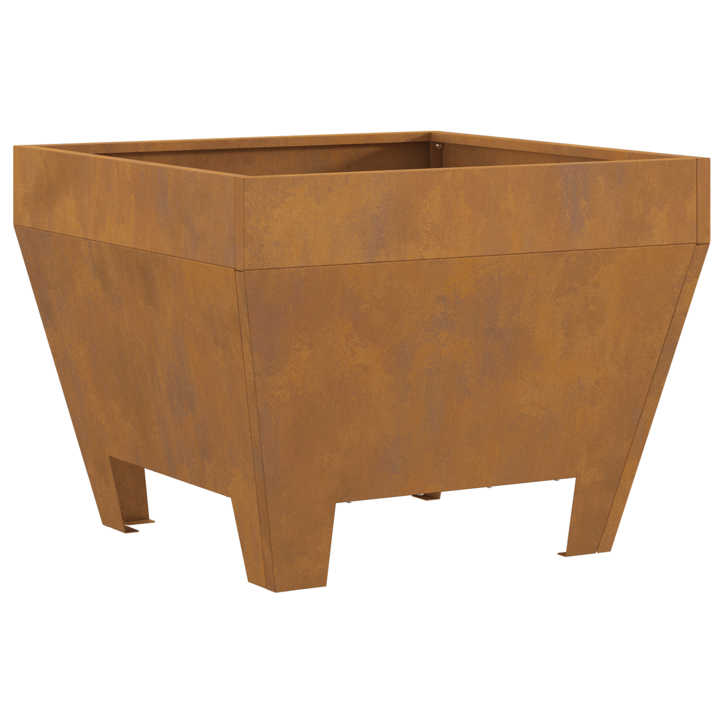 Braise de feu vidaXL Carré 50x50x30 cm en acier anti-intempéries