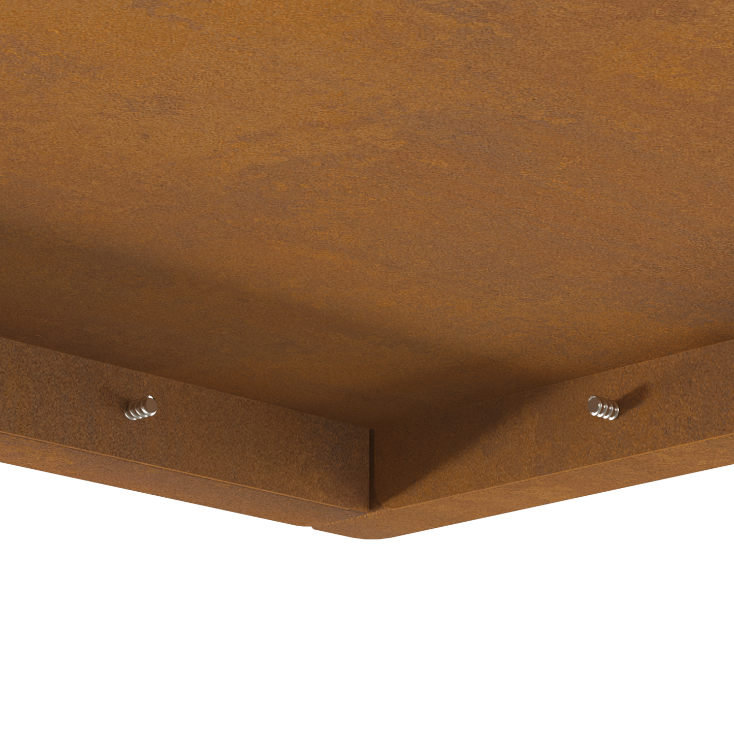 Brasero carré vidaXL 80x80x40 cm en acier résistant aux intempéries