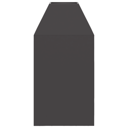brasero vidaXL noir 50x50x100 cm en acier